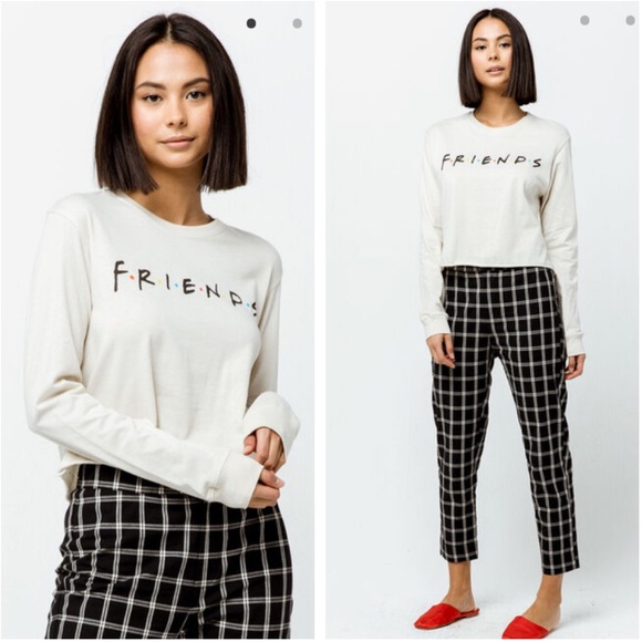 Tilly's Tops - NEW FRIENDS graphic crop tee from Tilly's